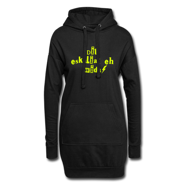 Dit eskaliat eh wilda  - Hoodie-Kleid - black