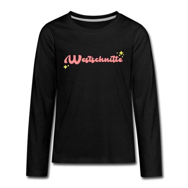 Westschnitte - Teenager Langarmshirt - black