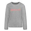Westschnitte - Teenager Langarmshirt - heather grey