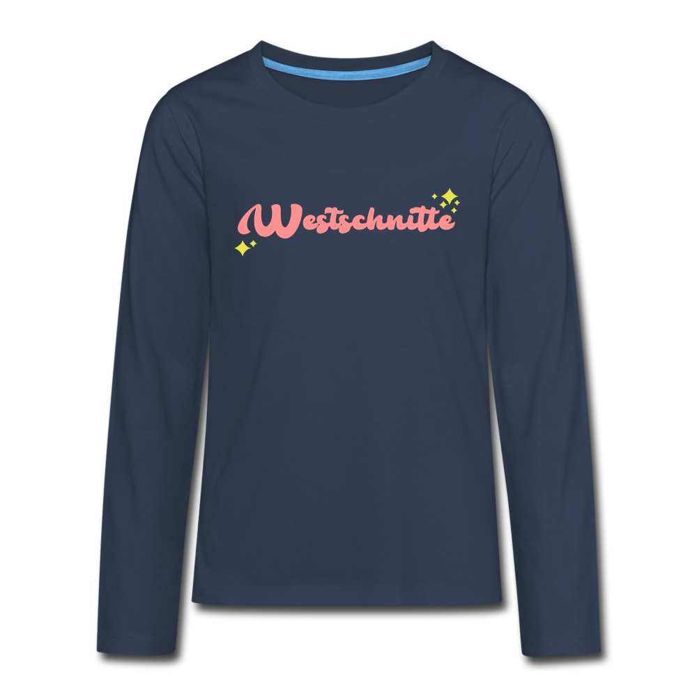 Westschnitte - Teenager Langarmshirt - navy