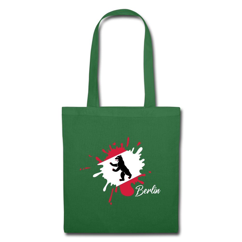 Berlin Klecks Bär - Stoffbeutel - evergreen