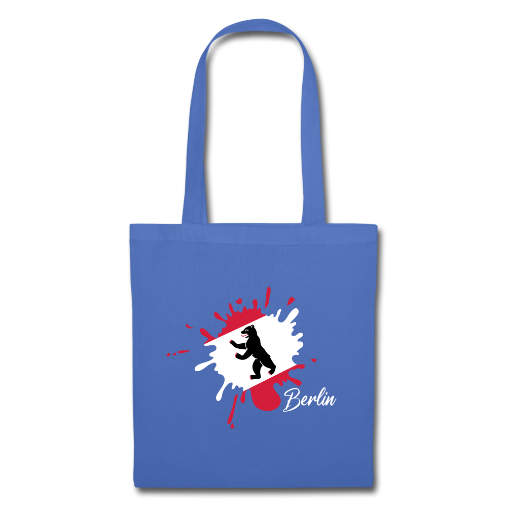 Berlin Klecks Bär - Stoffbeutel - light blue