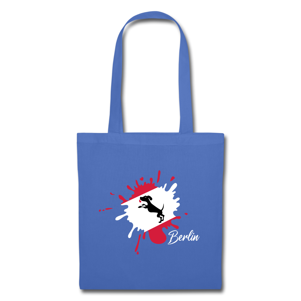 Berlin Klecks Hund - Stoffbeutel - light blue