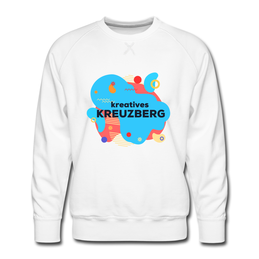 Kreatives Kreuzberg - Männer Premium Sweatshirt - white