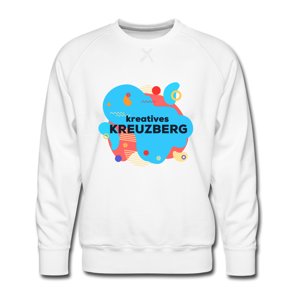 Kreatives Kreuzberg - Männer Premium Sweatshirt - white