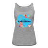 Kreatives Kreuzberg - Frauen Premium Tank Top - heather grey