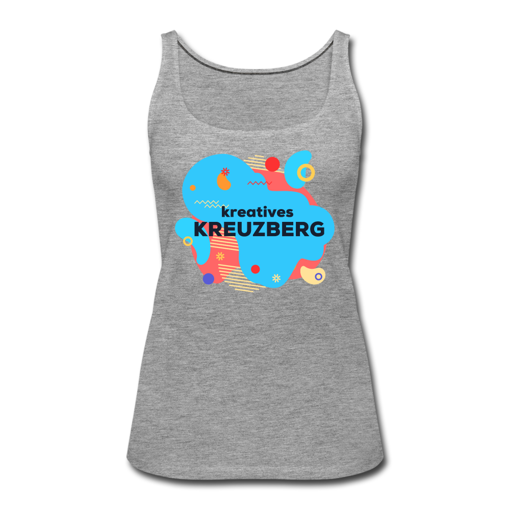 Kreatives Kreuzberg - Frauen Premium Tank Top - heather grey