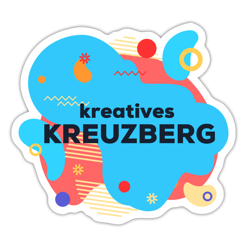 Kreatives Kreuzberg - Aufkleber - white matte