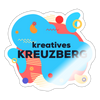 Kreatives Kreuzberg - Aufkleber - white glossy