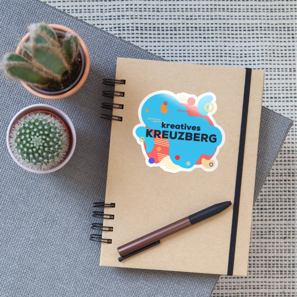 Kreatives Kreuzberg - Aufkleber - white glossy