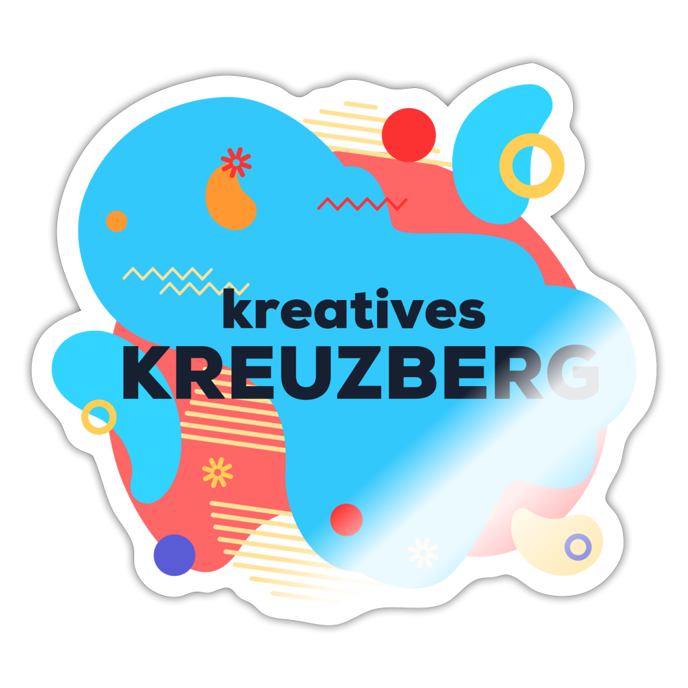 Kreatives Kreuzberg - Aufkleber - white glossy