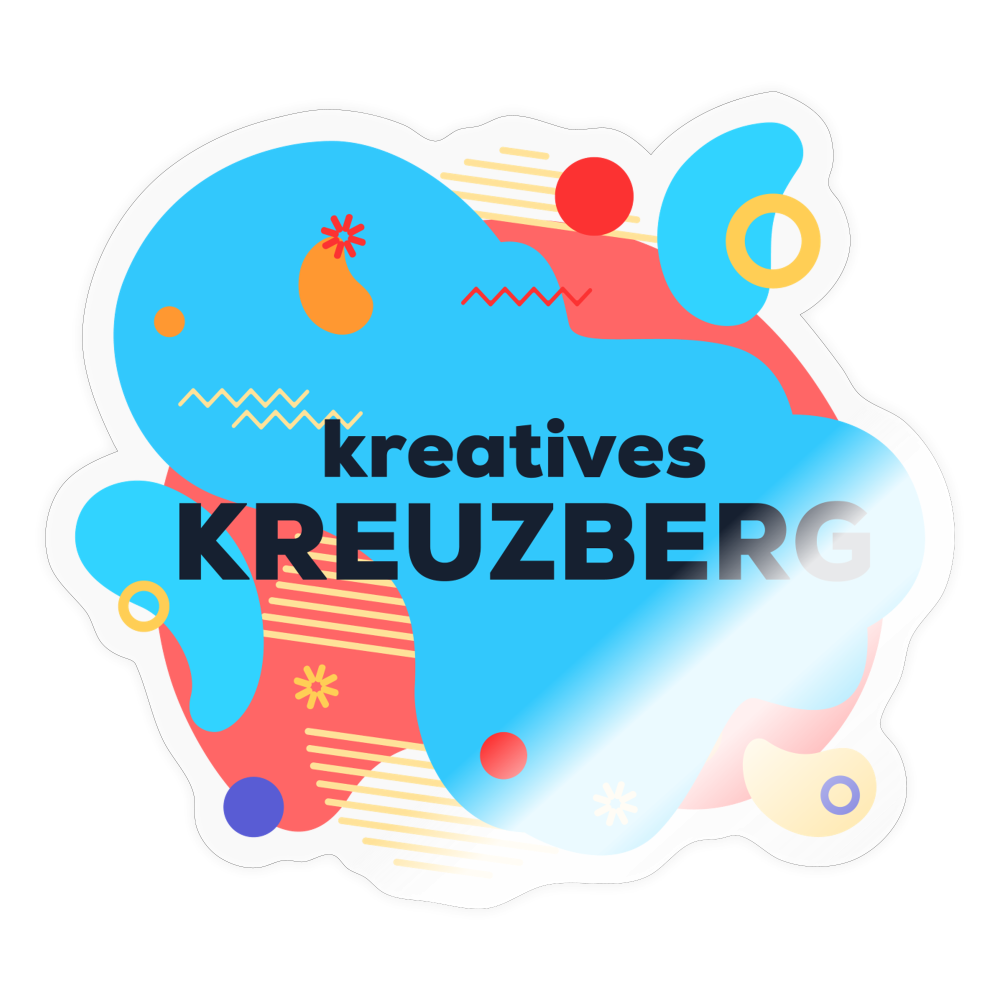 Kreatives Kreuzberg - Aufkleber - transparent glossy