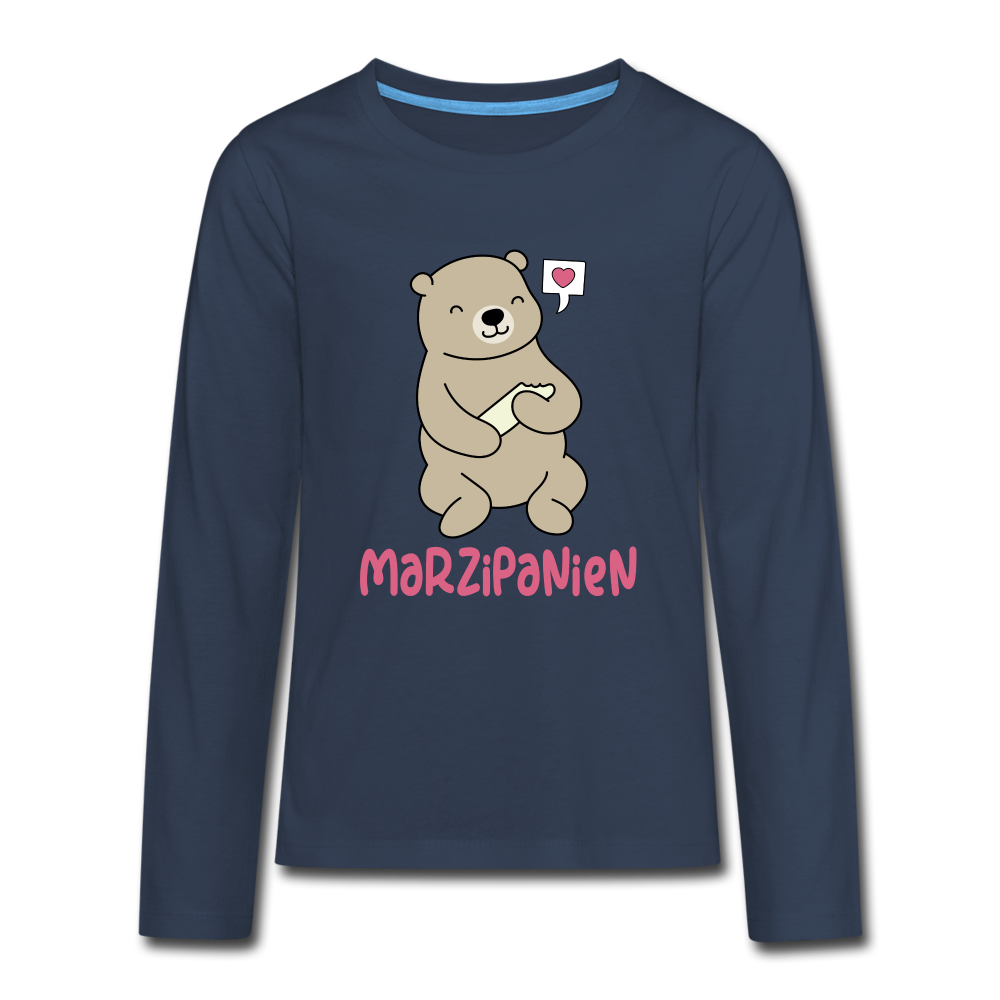 Marzipanien - Teenager Langarmshirt - navy