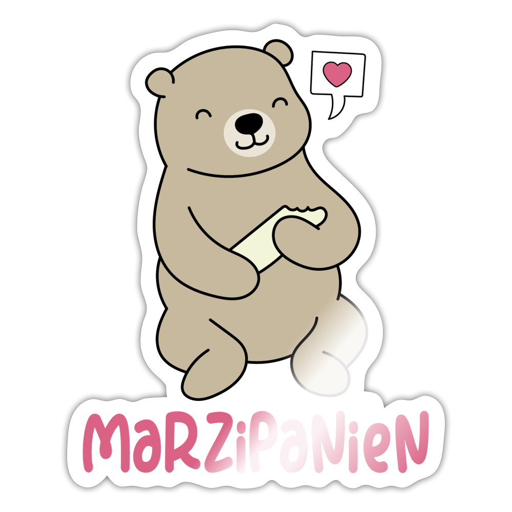 Marzipanien - Aufkleber - white glossy