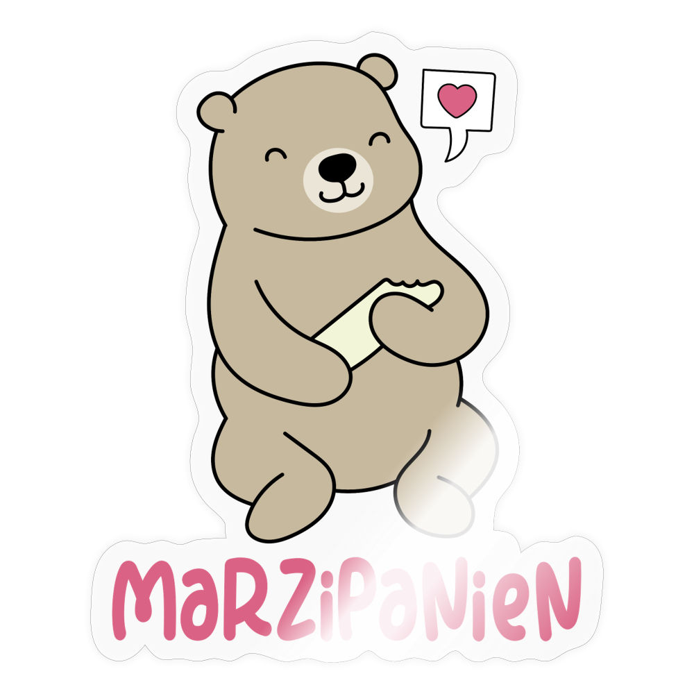 Marzipanien - Aufkleber - transparent glossy