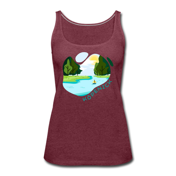 Köpenick am Wasser - Frauen Premium Tank Top - heather burgundy