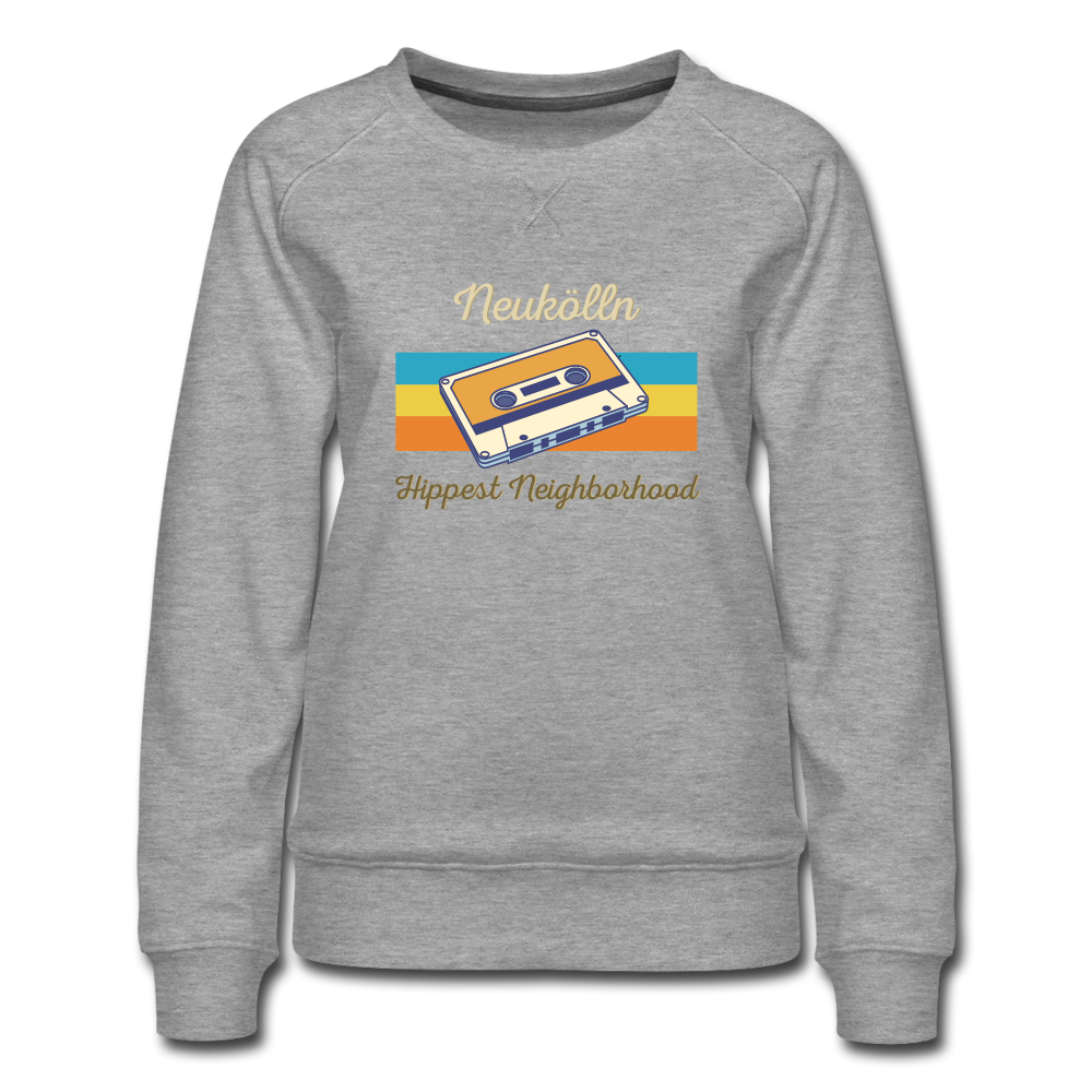 Hippes Neukölln - Frauen Premium Sweatshirt - heather grey
