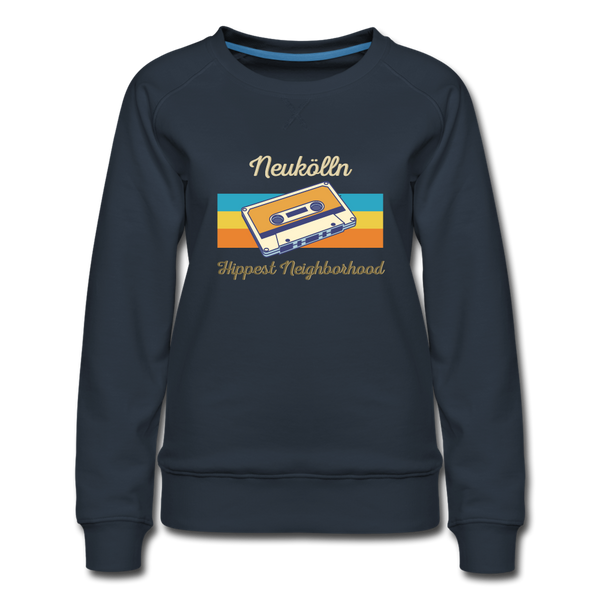 Hippes Neukölln - Frauen Premium Sweatshirt - navy