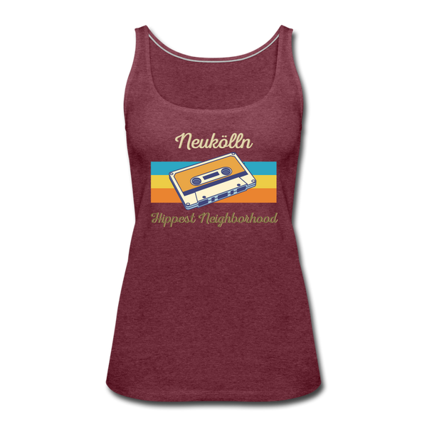 Hippes Neukölln - Frauen Premium Tank Top - heather burgundy