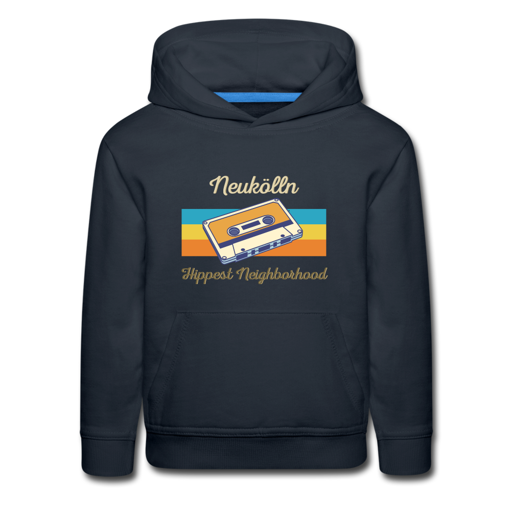 Hippes Neukölln - Kinder Premium Hoodie - navy
