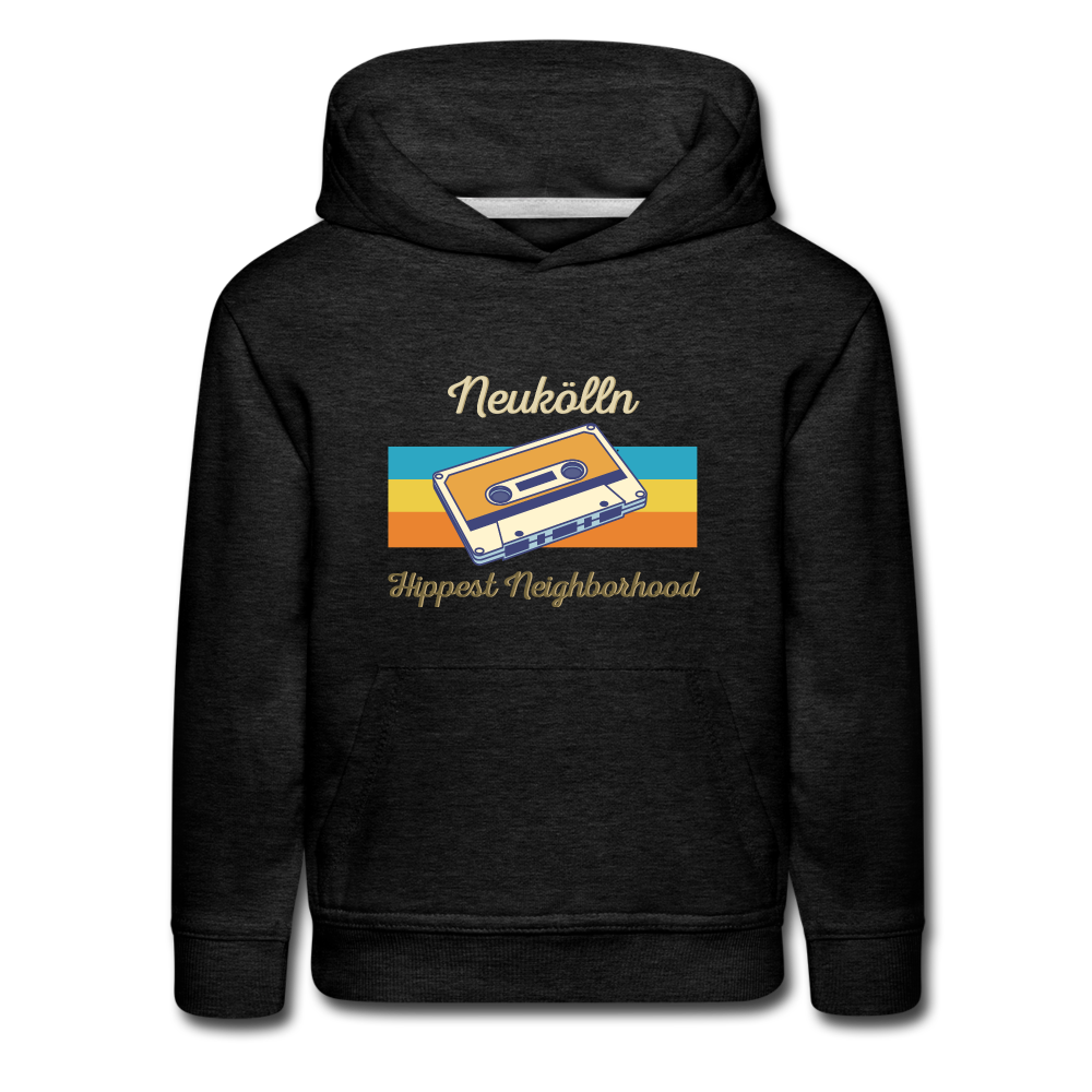 Hippes Neukölln - Kinder Premium Hoodie - charcoal grey