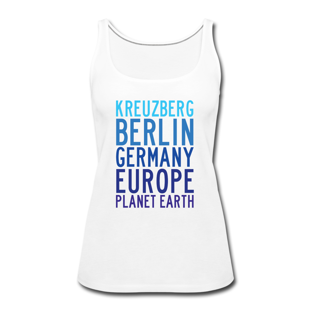 Kreuzberg - Planet Earth - Frauen Premium Tank Top - white