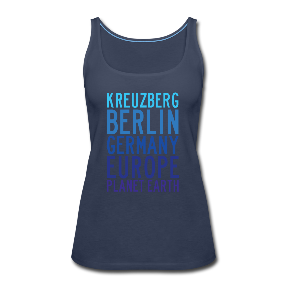 Kreuzberg - Planet Earth - Frauen Premium Tank Top - navy