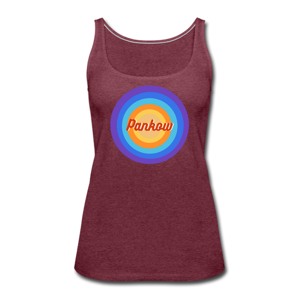 Pankow Retro - Frauen Premium Tank Top - heather burgundy