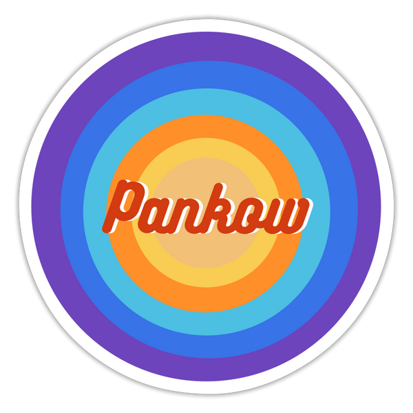 Pankow Retro - Aufkleber - white matte