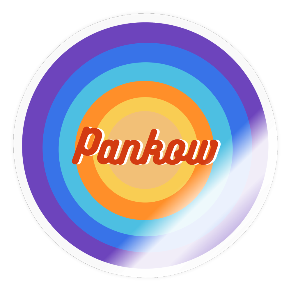 Pankow Retro - Aufkleber - transparent glossy
