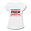 PNKW - Frauen T-Shirt mit gerollten Ärmeln - white