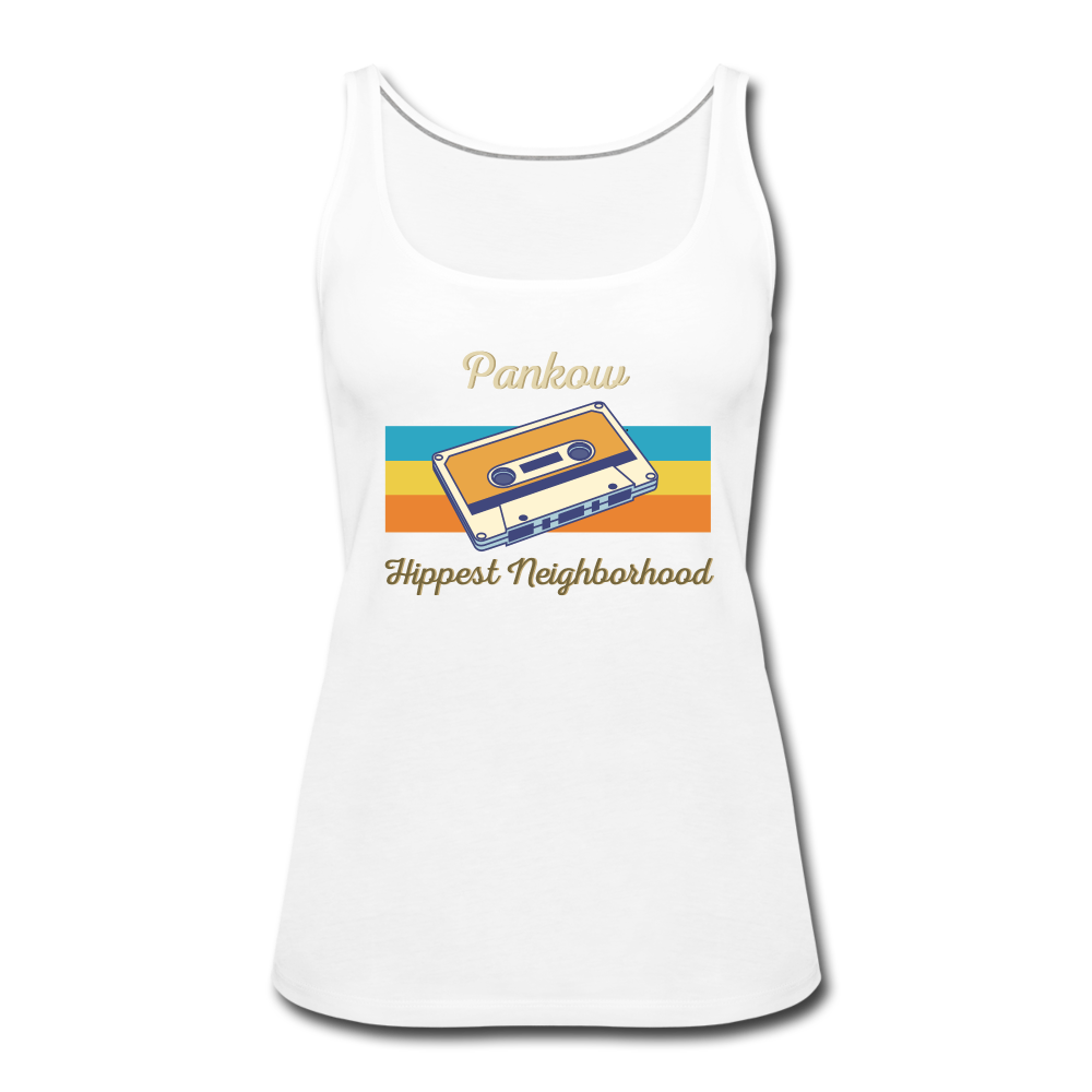 Pankow Hippest Neighborhood - Frauen Premium Tank Top - white