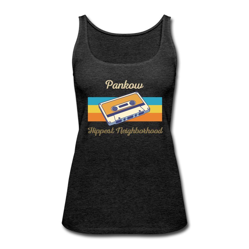 Pankow Hippest Neighborhood - Frauen Premium Tank Top - charcoal grey