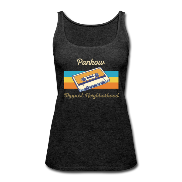 Pankow Hippest Neighborhood - Frauen Premium Tank Top - charcoal grey