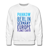 Pankow Planet Earth - Männer Premium Sweatshirt - white