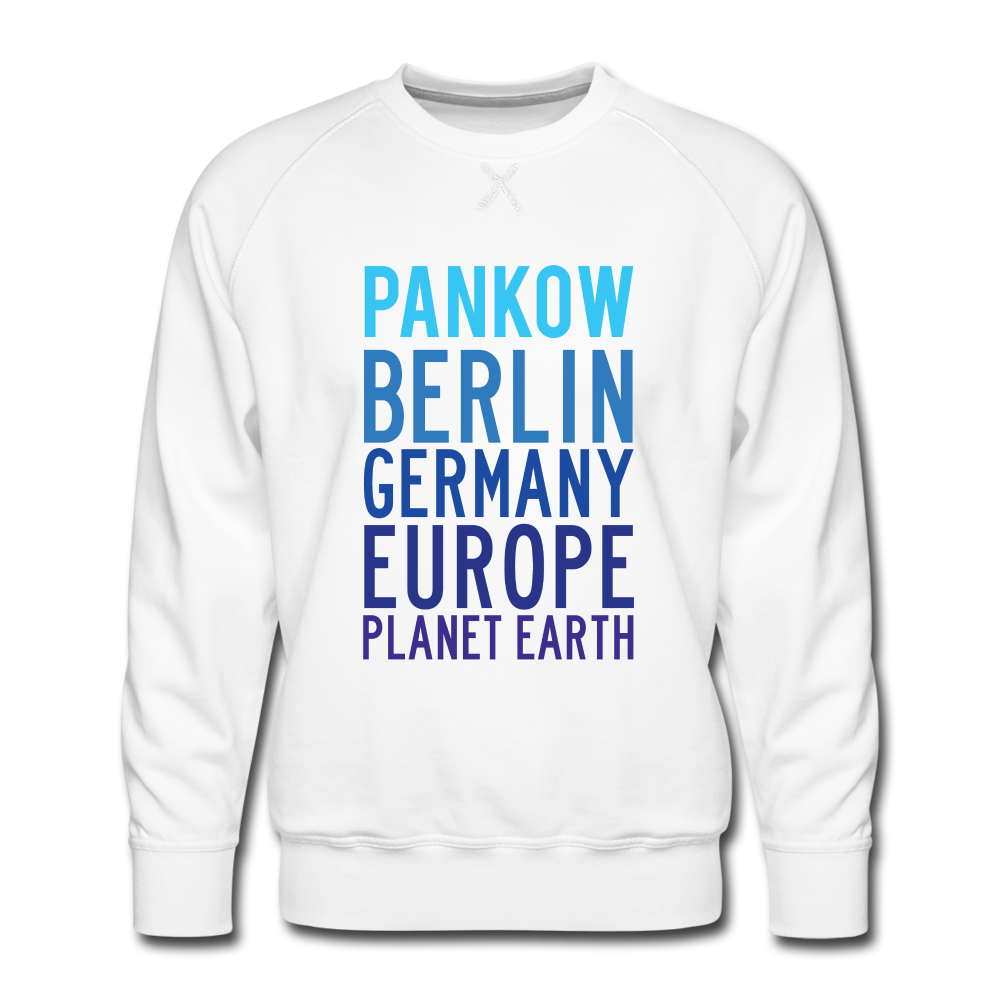 Pankow Planet Earth - Männer Premium Sweatshirt - white