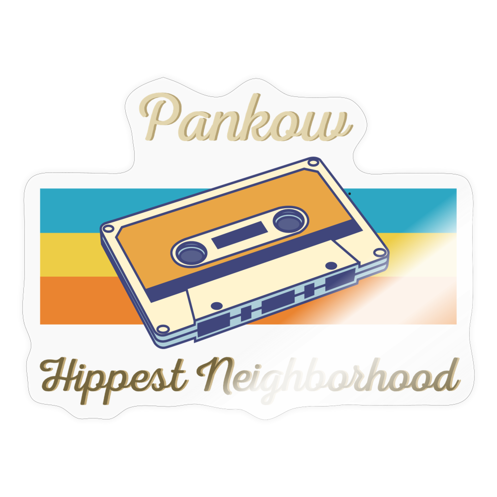 Pankow Hippest Neighborhood - Aufkleber - transparent glossy