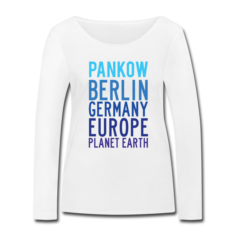 Pankow Planet Earth - Frauen Bio Langarmshirt - white