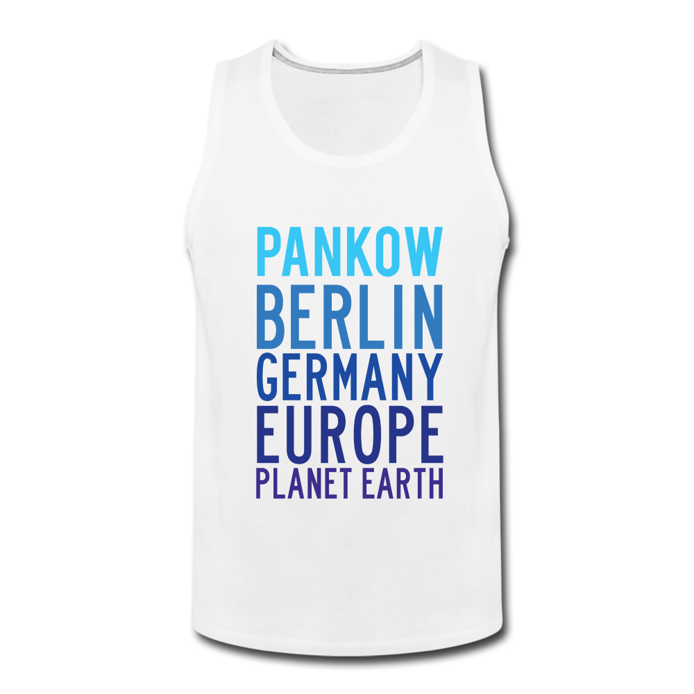 Pankow Planet Earth - Männer Premium Tank Top - white