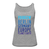 Pankow Planet Earth - Frauen Premium Tank Top - heather grey