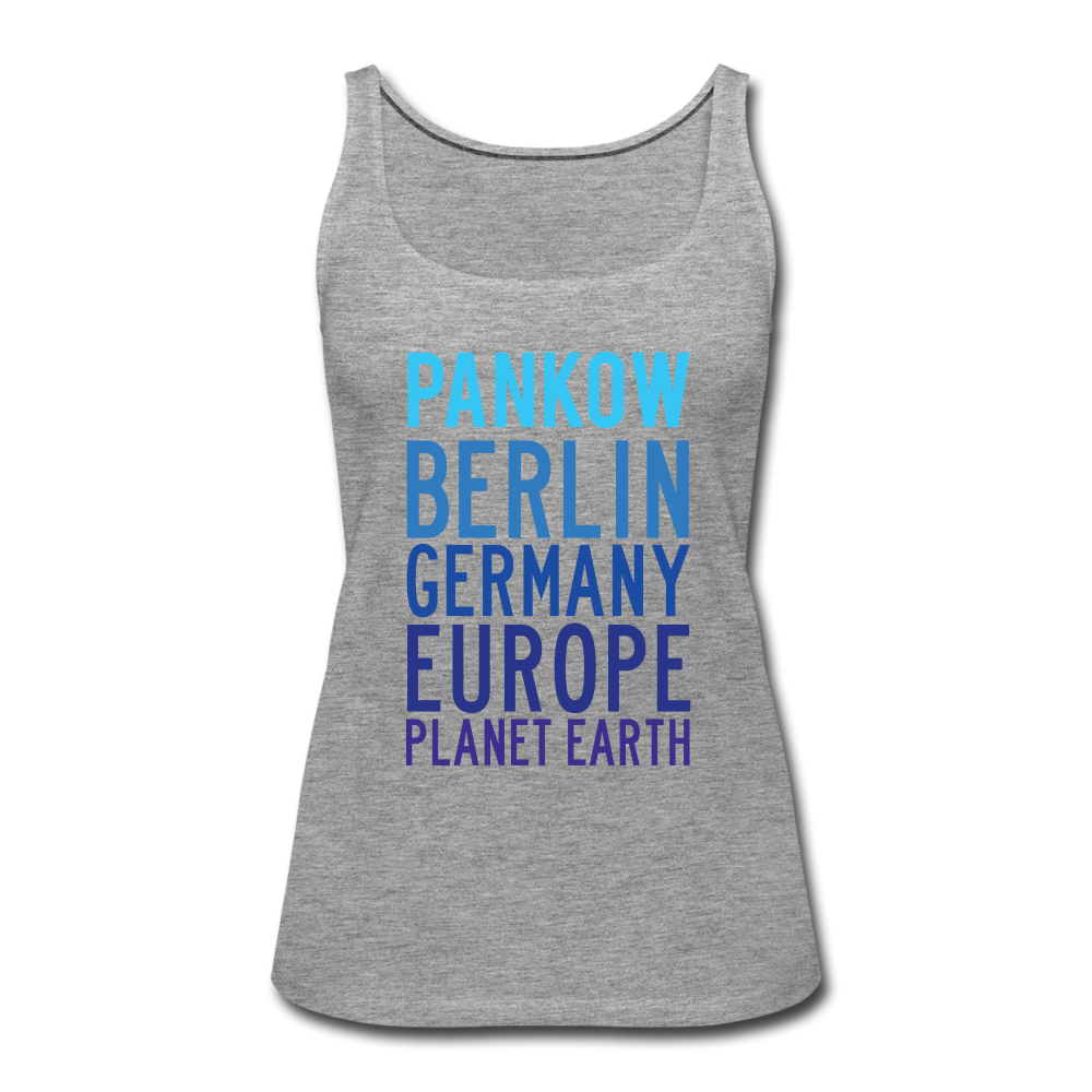 Pankow Planet Earth - Frauen Premium Tank Top - heather grey