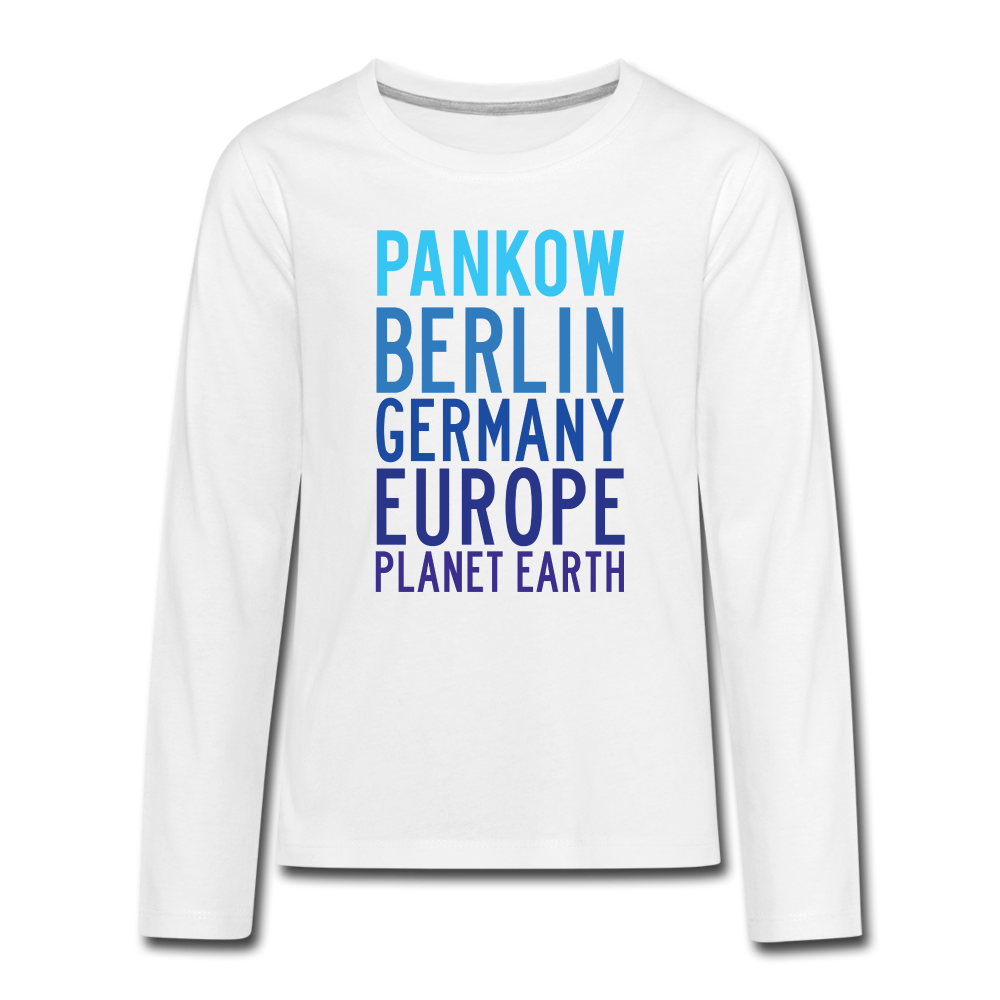 Pankow Planet Earth - Teenager Langarmshirt - white