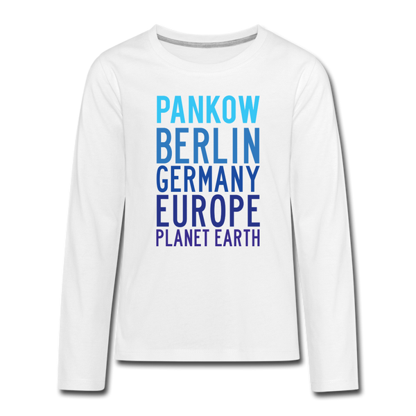 Pankow Planet Earth - Teenager Langarmshirt - white