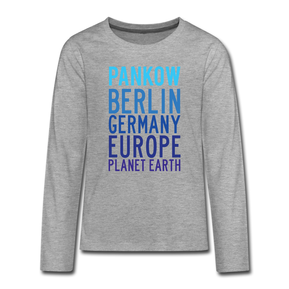 Pankow Planet Earth - Teenager Langarmshirt - heather grey