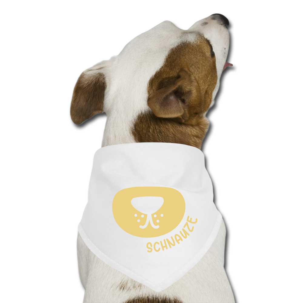 Schnauze - Hunde-Bandana - white