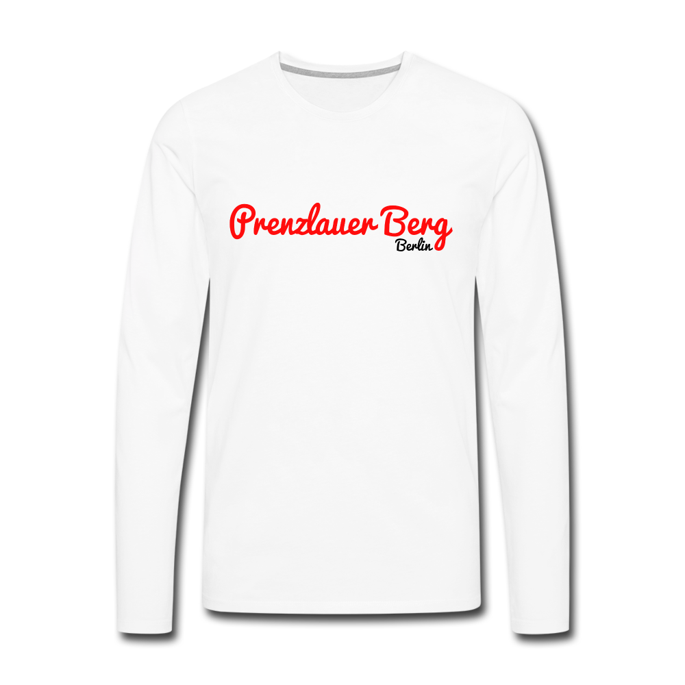 Prenzlauer Berg Berlin - Männer Premium Langamshirt - white