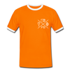 Prenzlauer Berg Kiez  - Männer Ringer T-Shirt - orange/white
