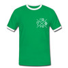 Prenzlauer Berg Kiez  - Männer Ringer T-Shirt - kelly green/white