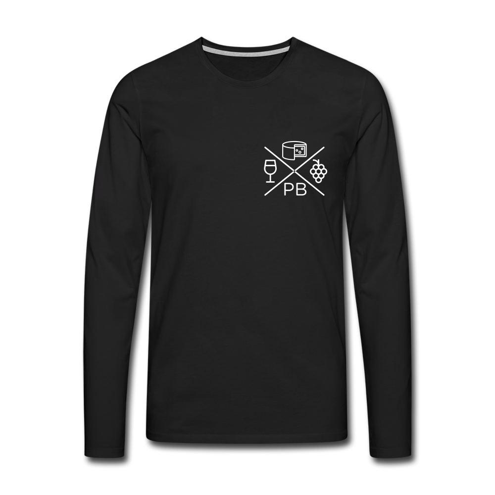 Prenzlauer Berg Kiez  - Männer Premium Langamshirt - black