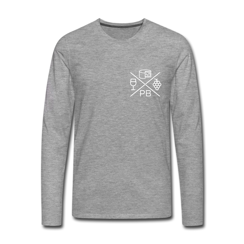 Prenzlauer Berg Kiez  - Männer Premium Langamshirt - heather grey
